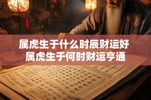 属虎生于什么时辰财运好 属虎生于何时财运亨通 属虎生于什么时辰财运好 属虎生于何时财运亨通