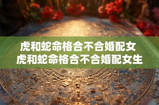 虎和蛇命格合不合婚配女 虎和蛇命格合不合婚配女生 虎和蛇命格合不合婚配女 虎和蛇命格合不合婚配女生
