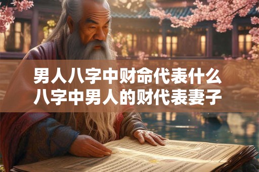 男人八字中财命代表什么 八字中男人的财代表妻子 女人的财