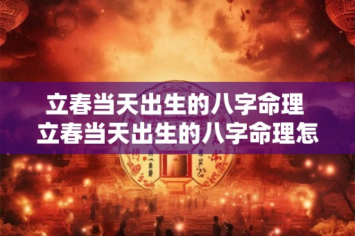 立春当天出生的八字命理 立春当天出生的八字命理怎么样 立春当天出生的八字命理 立春当天出生的八字命理怎么样