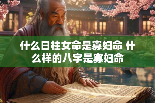 什么日柱女命是寡妇命 什么样的八字是寡妇命 什么日柱女命是寡妇命 什么样的八字是寡妇命