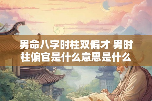 男命八字时柱双偏才 男时柱偏官是什么意思是什么 男命八字时柱双偏才 男时柱偏官是什么意思是什么