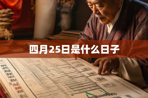 四月25日是什么日子