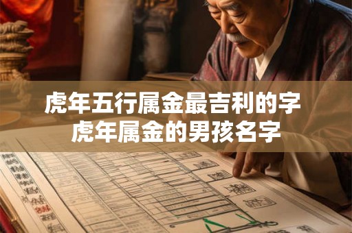 虎年五行属金最吉利的字 虎年属金的男孩名字