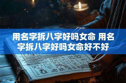 用名字拆八字好吗女命 用名字拆八字好吗女命好不好