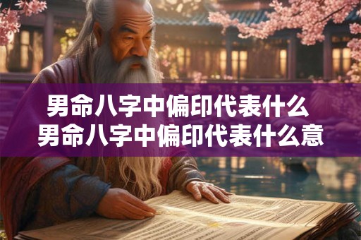 男命八字中偏印代表什么 男命八字中偏印代表什么意思 男命八字中偏印代表什么 男命八字中偏印代表什么意思