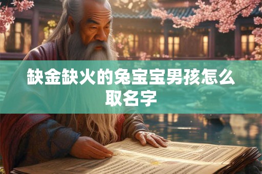缺金缺火的兔宝宝男孩怎么取名字