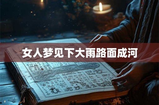 女人梦见下大雨路面成河 女人梦见下大雨路面成河