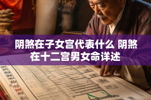 阴煞在子女宫代表什么 阴煞在十二宫男女命详述 阴煞在子女宫代表什么 阴煞在十二宫男女命详述