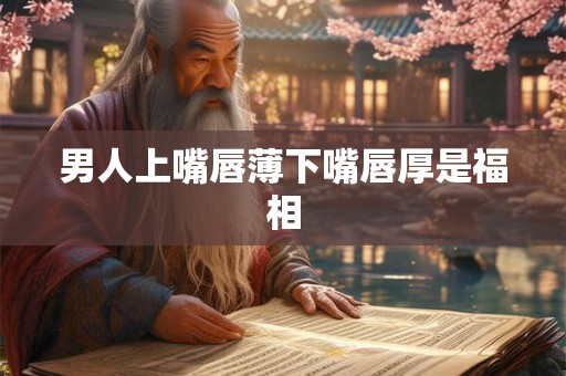 男人上嘴唇薄下嘴唇厚是福相 男人上嘴唇薄下嘴唇厚是福相