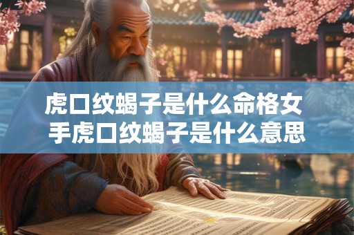 虎口纹蝎子是什么命格女 手虎口纹蝎子是什么意思