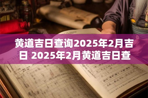 黄道吉日查询2025年2月吉日 2025年2月黄道吉日查询 黄道吉日查询2025年2月吉日 2025年2月黄道吉日查询