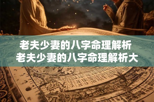 老夫少妻的八字命理解析 老夫少妻的八字命理解析大全 老夫少妻的八字命理解析 老夫少妻的八字命理解析大全