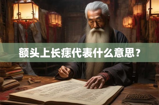 额头上长痣代表什么意思? 额头上长痣代表什么意思?