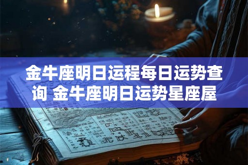 金牛座明日运程每日运势查询 金牛座明日运势星座屋