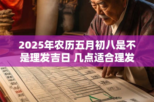 2025年农历五月初八是不是理发吉日 几点适合理发