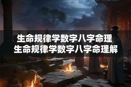 生命规律学数字八字命理 生命规律学数字八字命理解析