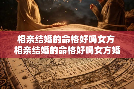相亲结婚的命格好吗女方 相亲结婚的命格好吗女方婚姻好吗