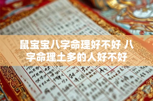 鼠宝宝八字命理好不好 八字命理土多的人好不好 鼠宝宝八字命理好不好 八字命理土多的人好不好
