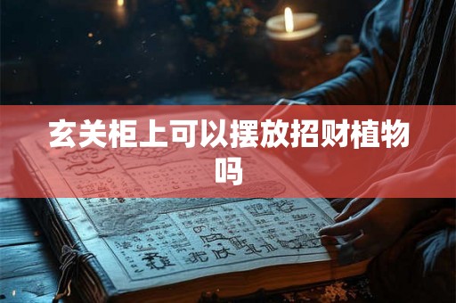 玄关柜上可以摆放招财植物吗