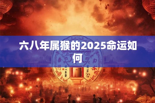 六八年属猴的2025命运如何 六八年属猴的2025命运如何