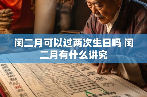 闰二月可以过两次生日吗 闰二月有什么讲究 闰二月可以过两次生日吗 闰二月有什么讲究