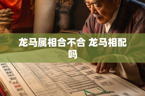 龙马属相合不合 龙马相配吗 龙马属相合不合 龙马相配吗