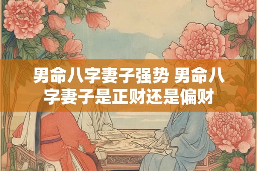 男命八字妻子强势 男命八字妻子是正财还是偏财 男命八字妻子强势 男命八字妻子是正财还是偏财