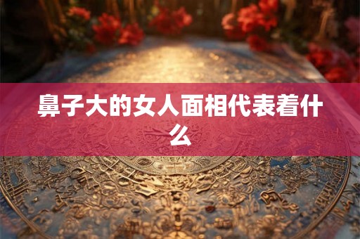 鼻子大的女人面相代表着什么 鼻子大的女人面相代表着什么