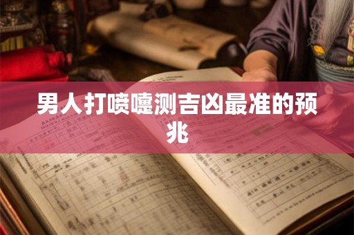 男人打喷嚏测吉凶最准的预兆 男人打喷嚏测吉凶最准的预兆
