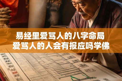 易经里爱骂人的八字命局 爱骂人的人会有报应吗学佛网