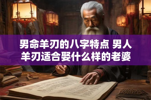 男命羊刃的八字特点 男人羊刃适合娶什么样的老婆