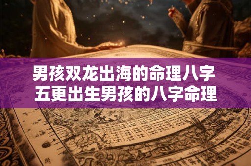 男孩双龙出海的命理八字 五更出生男孩的八字命理
