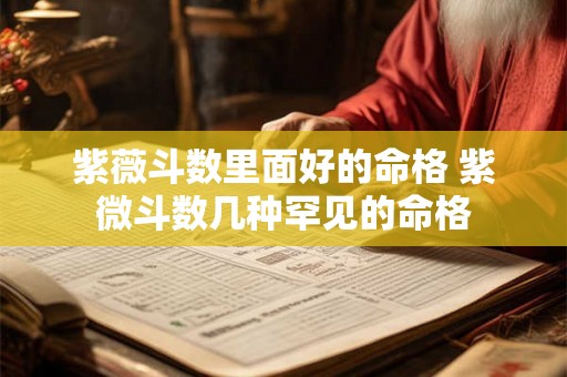 紫薇斗数里面好的命格 紫微斗数几种罕见的命格 紫薇斗数里面好的命格 紫微斗数几种罕见的命格