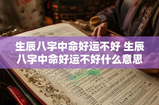 生辰八字中命好运不好 生辰八字中命好运不好什么意思 生辰八字中命好运不好 生辰八字中命好运不好什么意思