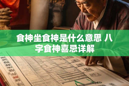 食神坐食神是什么意思 八字食神喜忌详解 食神坐食神是什么意思 八字食神喜忌详解