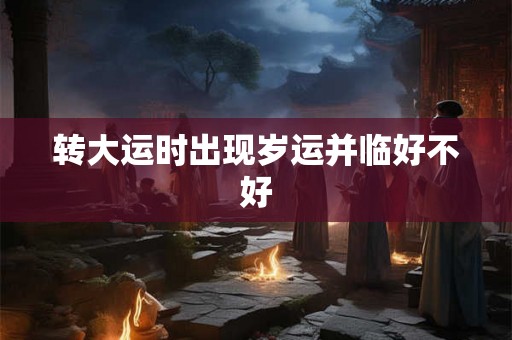 转大运时出现岁运并临好不好 转大运时出现岁运并临好不好