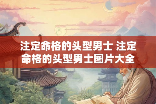 注定命格的头型男士 注定命格的头型男士图片大全