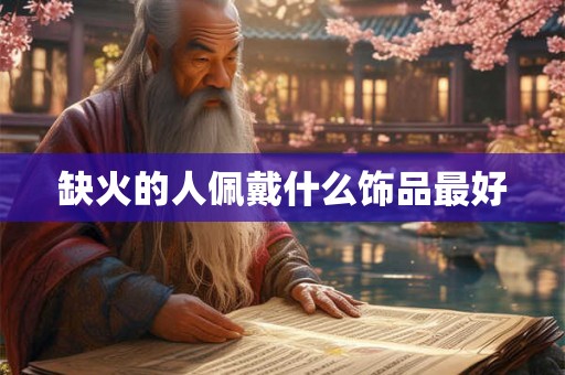 缺火的人佩戴什么饰品最好 缺火的人佩戴什么饰品最好