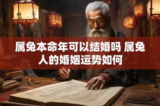 属兔本命年可以结婚吗 属兔人的婚姻运势如何 属兔本命年可以结婚吗 属兔人的婚姻运势如何