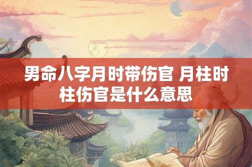 男命八字月时带伤官 月柱时柱伤官是什么意思 男命八字月时带伤官 月柱时柱伤官是什么意思