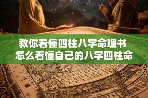 教你看懂四柱八字命理书 怎么看懂自己的八字四柱命运 教你看懂四柱八字命理书 怎么看懂自己的八字四柱命运