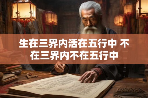 生在三界内活在五行中 不在三界内不在五行中