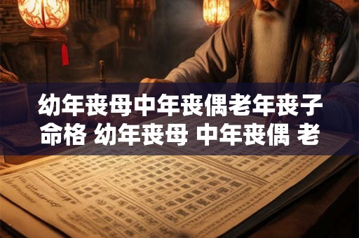 幼年丧母中年丧偶老年丧子命格 幼年丧母 中年丧偶 老年丧子叫什么 幼年丧母中年丧偶老年丧子命格 幼年丧母 中年丧偶 老年丧子叫什么