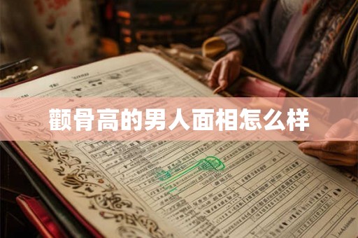 颧骨高的男人面相怎么样 颧骨高的男人面相怎么样
