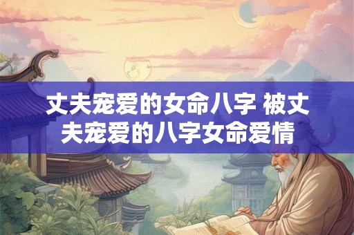 丈夫宠爱的女命八字 被丈夫宠爱的八字女命爱情 丈夫宠爱的女命八字 被丈夫宠爱的八字女命爱情