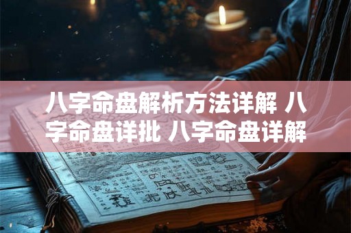 八字命盘解析方法详解 八字命盘详批 八字命盘详解 八字命盘解析方法详解 八字命盘详批 八字命盘详解