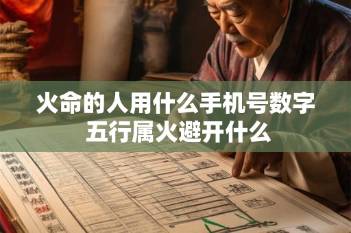 火命的人用什么手机号数字 五行属火避开什么 火命的人用什么手机号数字 五行属火避开什么