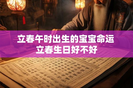 立春午时出生的宝宝命运 立春生日好不好