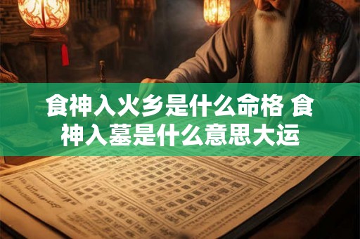食神入火乡是什么命格 食神入墓是什么意思大运 食神入火乡是什么命格 食神入墓是什么意思大运